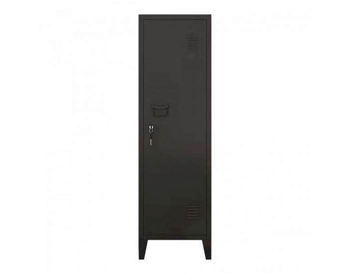 Единично шкафче Kurikka 137x38x38 см черно []