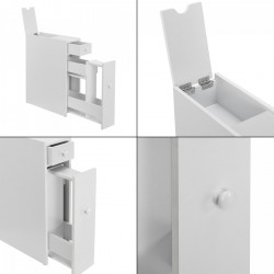 Шкаф за баня Kihniö 58x16x48см бял [] - Baie
