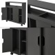 Шкаф за баня Lumijoki 71x70x20см тъмносив []