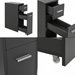 Шкаф за баня Kauhajoki 61x20x45см тъмносив [] - Baie