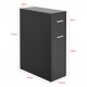 Шкаф за баня Kauhajoki 61x20x45см тъмносив []