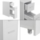 Шкаф за баня Kauhajoki 61x20x45см бял []