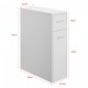 Шкаф за баня Kauhajoki 61x20x45см бял []