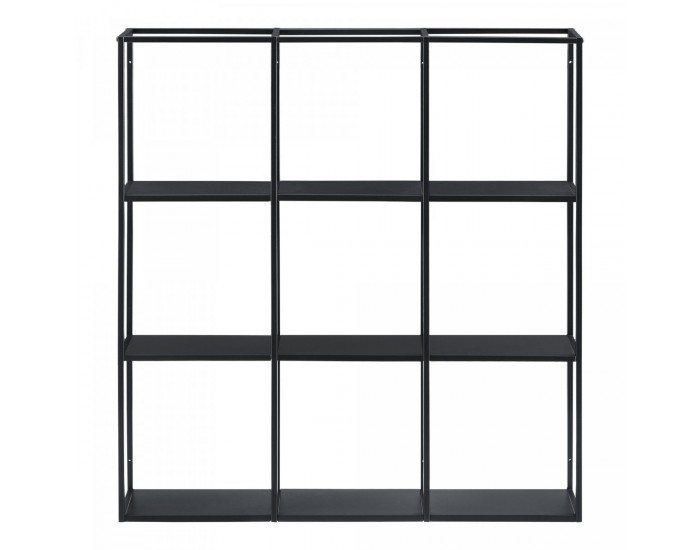 Стенен рафт Jelsa 100x18x110см черен []