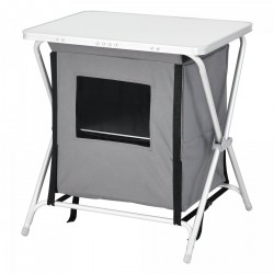 Къмпинг шкаф Tullinge с плот 60x45x64 см тъмно сив - Accesorii
