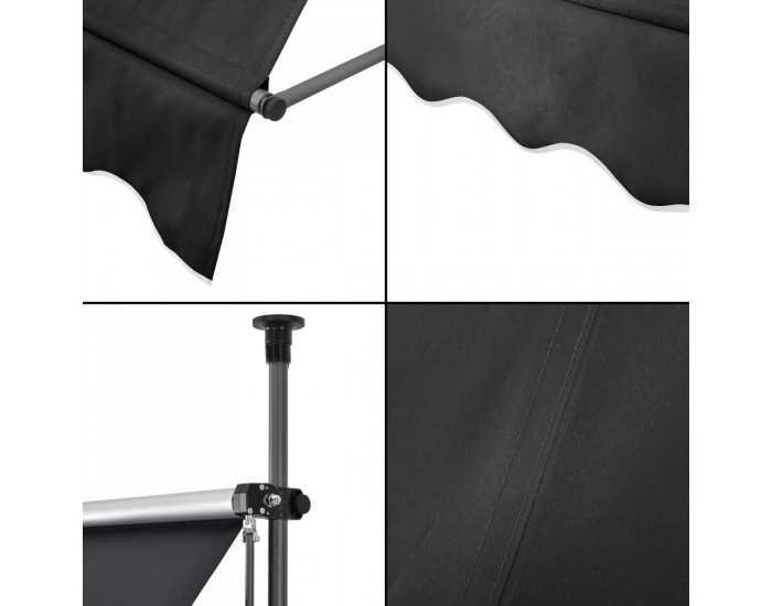 Скоба за сенник Stem 250x120x220-309 см черен []