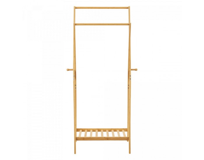 Поставка за връхни дрехи Keitele 150 x 60 x 42 cm естествен бамбук []