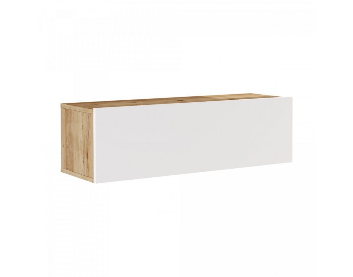 ТВ маса Lapinlahti 100 x 31,5 x 29,5 cm рустик дъб/бял []