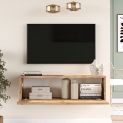 ТВ маса Lapinlahti 100 x 31,5 x 29,5 cm рустик дъб [] - Sonata G