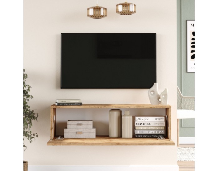 ТВ маса Lapinlahti 100 x 31,5 x 29,5 cm рустик дъб []
