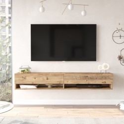 ТВ маса Laitila 180x31.5x29.5cm рустик дъб [] - Comode TV