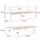 Метална кушетка Skutskär 90x200см бяла