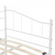 Метална кушетка Skutskär 90x200см бяла