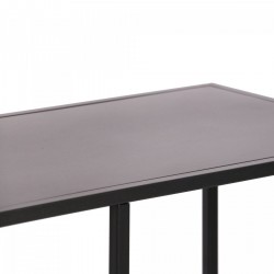 Стоящ рафт Isojoki 120x35x87,5 cm метален черен мат [] - Sonata G
