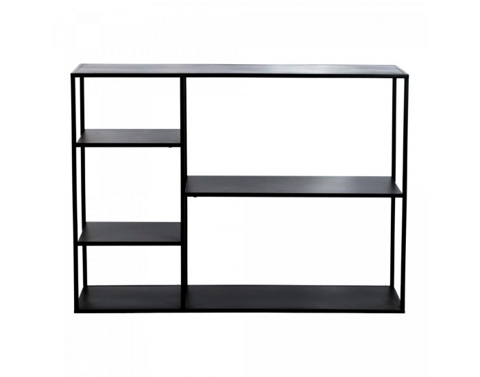 Стоящ рафт Isojoki 120x35x87,5 cm метален черен мат []