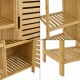 Шкаф за баня Vetlanda бамбук 87x66x33 см []
