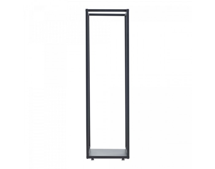Стелаж за дърва Tornved стомана 35x35x120 см черен []