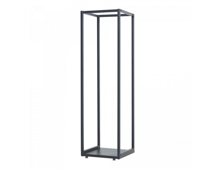 Стелаж за дърва Tornved стомана 35x35x120 см черен []