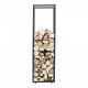 Стелаж за дърва Tornved стомана 35x35x120 см черен []