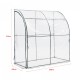 Стенна оранжерия Juta 100x200x215cm PVC фолио прозрачно []