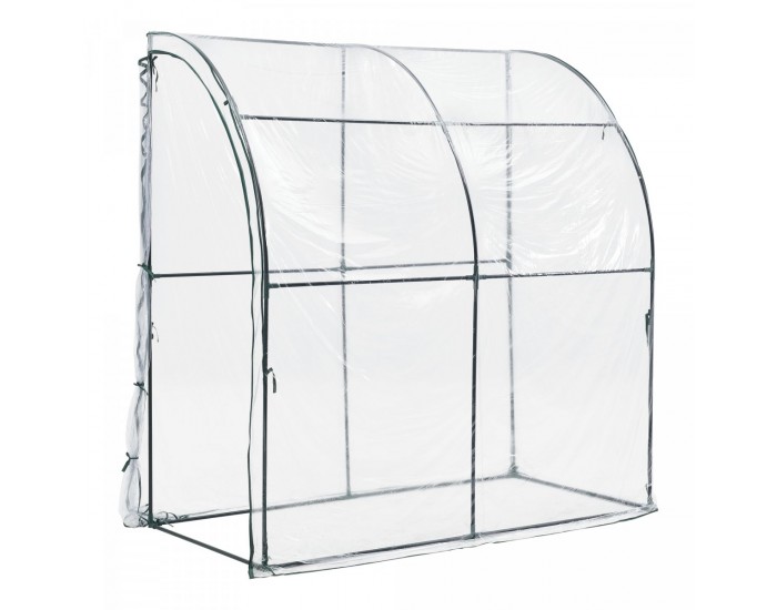 Стенна оранжерия Juta 100x200x215cm PVC фолио прозрачно []