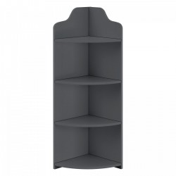 Ъглов рафт Bjurholm 90x28x28 см тъмносив [] - Baie