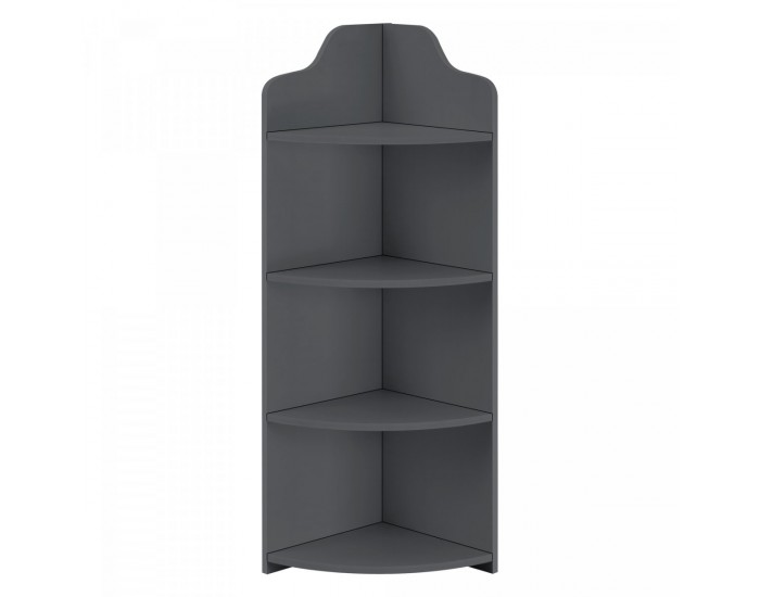 Ъглов рафт Bjurholm 90x28x28 см тъмносив []