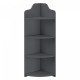 Ъглов рафт Bjurholm 90x28x28 см тъмносив []