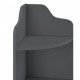 Ъглов рафт Bjurholm 90x28x28 см тъмносив []