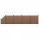 WPC градинска ограда със скосен елемент 183x799 см кафяв [neu.holz]
