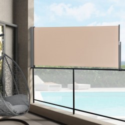 Странична тента Mulhacén 100x300 см параван за поверителност в пясъчен цвят - Grădină