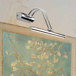 Стенна лампа Hartlepool с 32 светодиода метален хром цвят [] - Decorațiuni