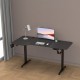 Маса с регулируема височина Oxnard Electric 160x75cm черна []