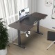 Маса с регулируема височина Oxnard electric 160x75cm вид на орех []
