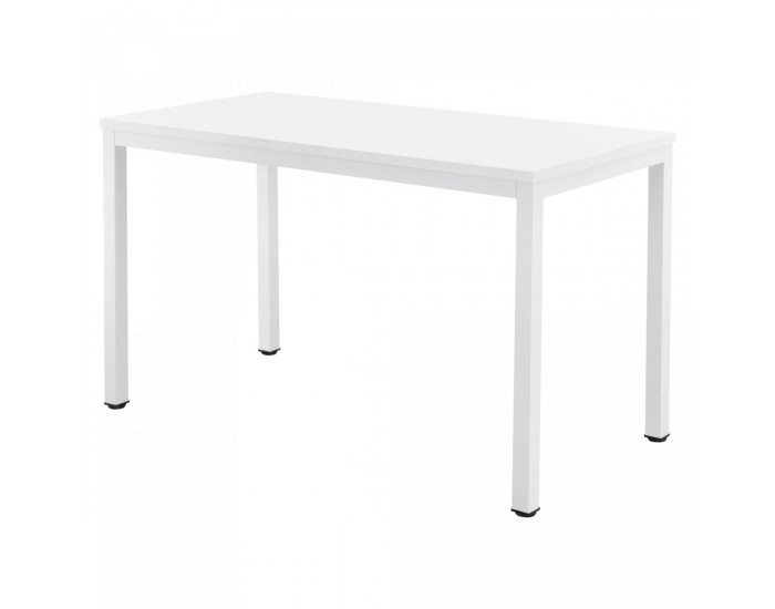 Бюро Odense 75x120x60 см бяло с регулируема височина