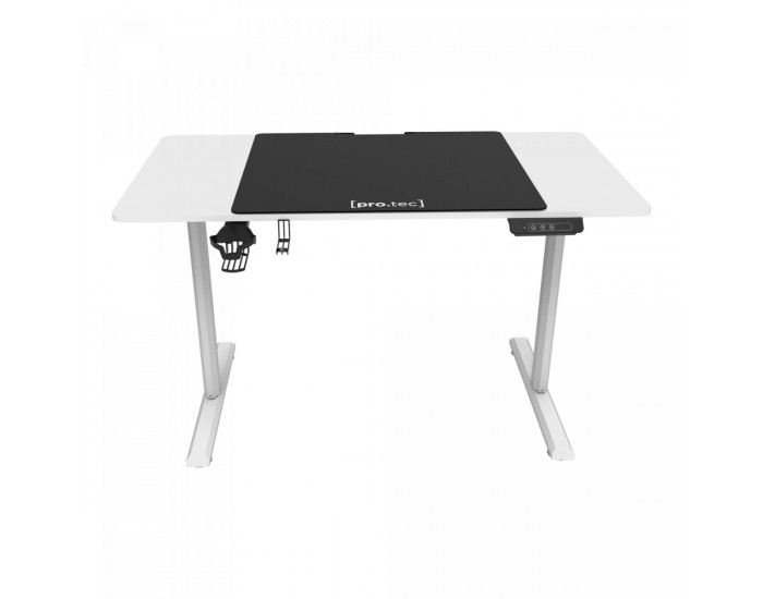 Маса с регулируема височина Pomona Electric 110x60cm бяла []