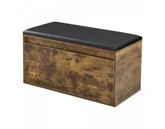 Пейка Degerfors 80x39x45 см тъмен дъб/черен []