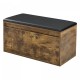 Пейка Degerfors 80x39x45 см тъмен дъб/черен []