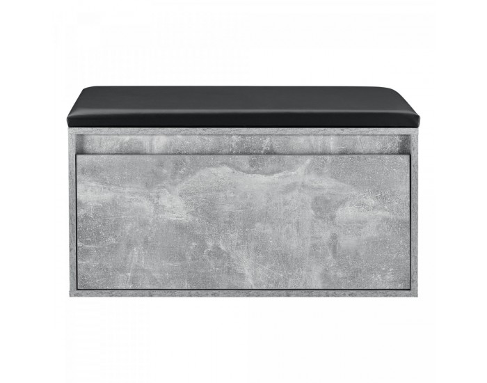 Пейка Degerfors 80x39x45 cm вид бетон/черен []
