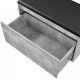 Пейка Degerfors 80x39x45 cm вид бетон/черен []