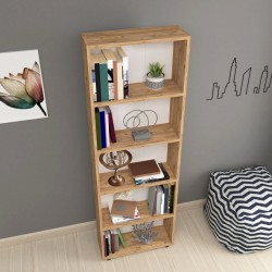 Етажерка за книги Vara 172x55x20 см вид дъб [] - Sonata G