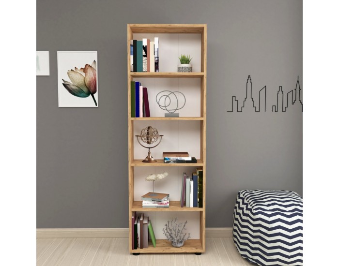 Етажерка за книги Vara 172x55x20 см вид дъб []