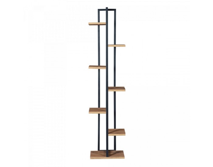 Рафт за растения Somero 150x34x21cm черно / вид на орех []