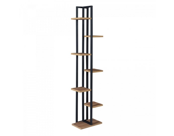 Рафт за растения Somero 150x34x21cm черно / вид на орех []