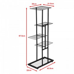 Рафт за растения Beek с 4 рафта [] - Decorațiuni