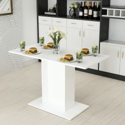 Трапезна маса Galten за 4 души бяла [] - Mese de dining