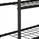 Рафт за тоалетна Nordborg метал 161x52,5x24,5 см черен []