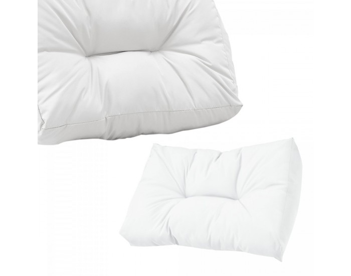 Облегалка за мебели от палети Comfy 40x60x12 см бяла
