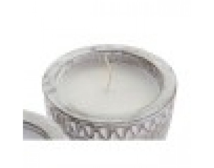 Свещ DKD Home Decor Дървен Восък (15 x 15 x 15 cm) (2 броя)