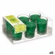Комплект Ароматни Свещи 16 x 6,5 x 11 cm (12 броя) Чаша Бамбук